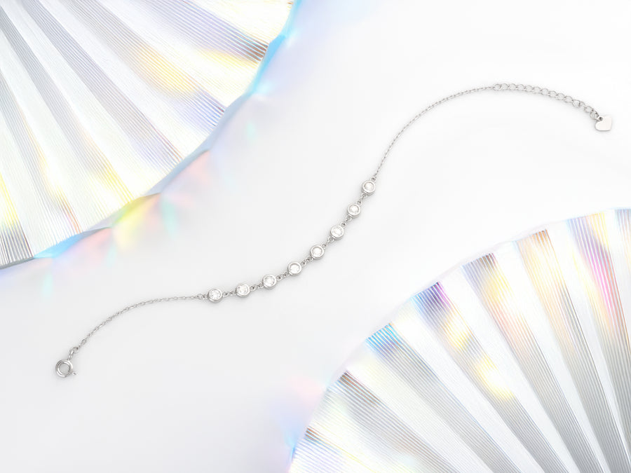Zirconia Armband in 925 Silber