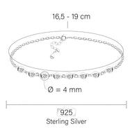 Zirconia Armband in 925 Silber