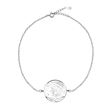 Welt Armband in 925 Silber