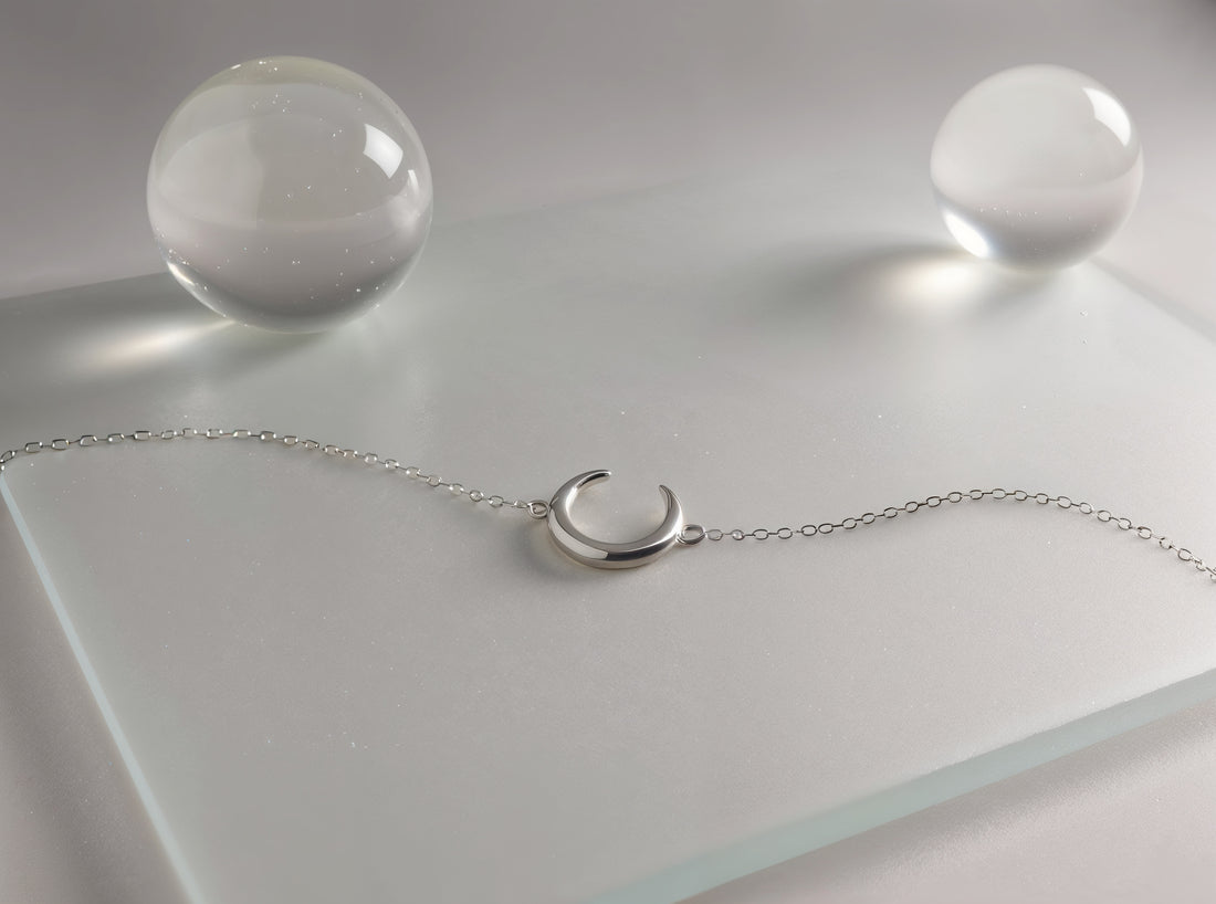 Mond Armband in 925 Silber