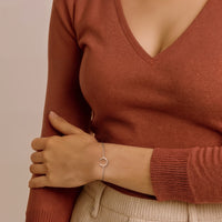 Mond Armband in 925 Silber