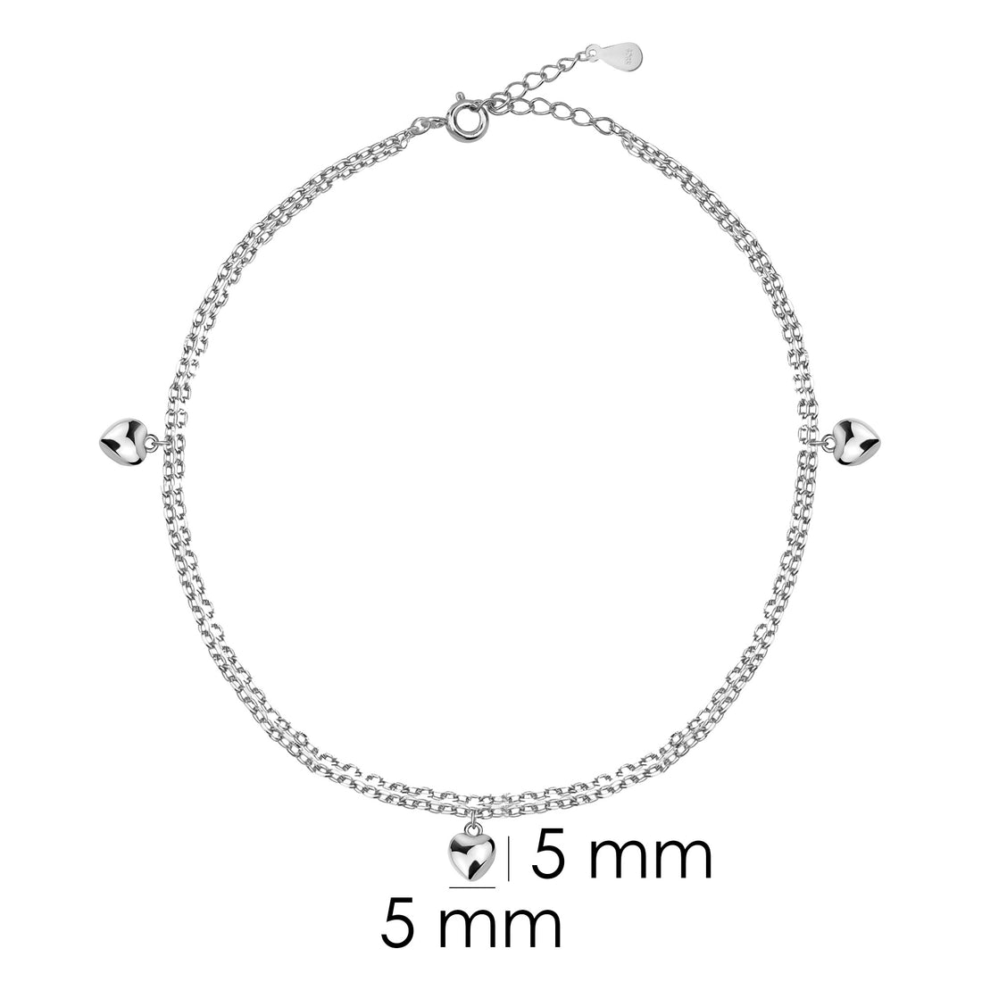 Herz Armband in 925 Silber