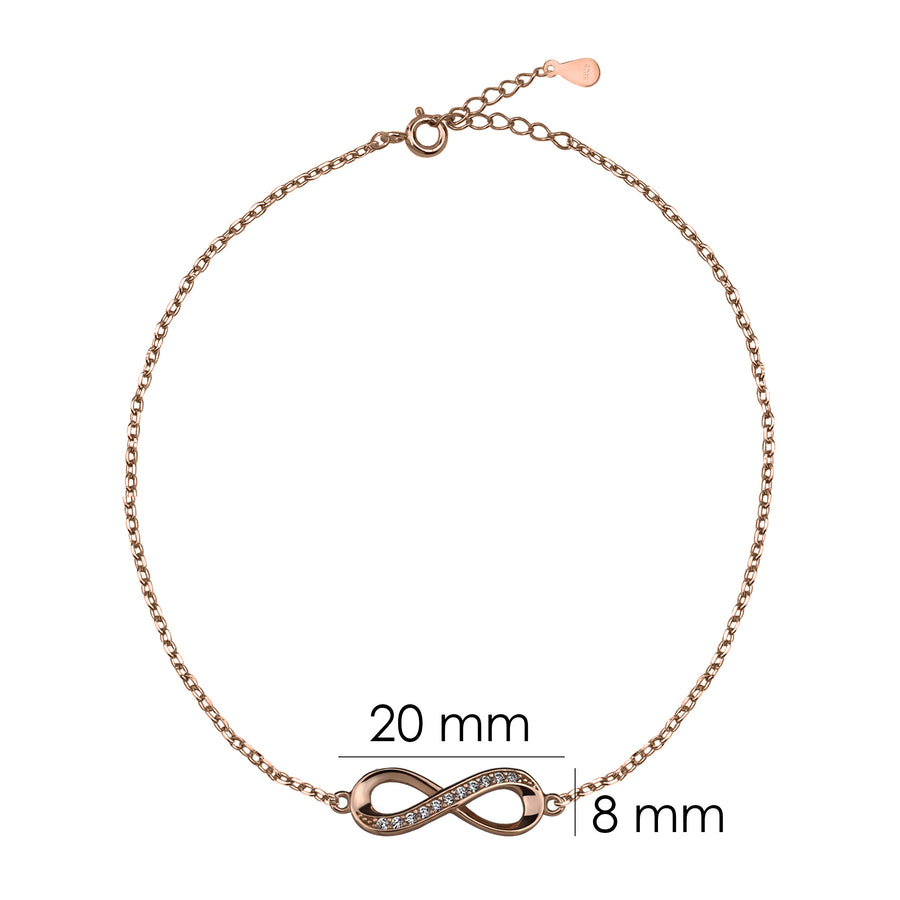 Unendlich Armband in 925 Silber