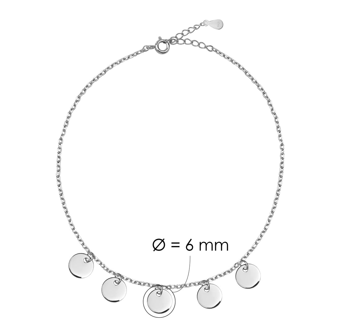 Kreis Armband in 925 Silber