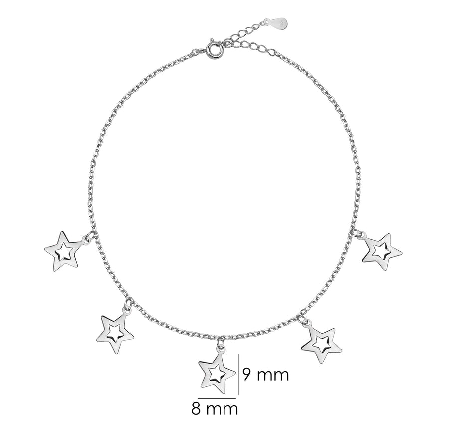Stern Armband in 925 Silber