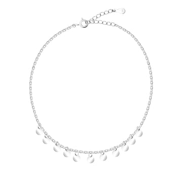 Plättchen Armband in 925 Silber