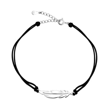 Blatt Armband in 925 Silber