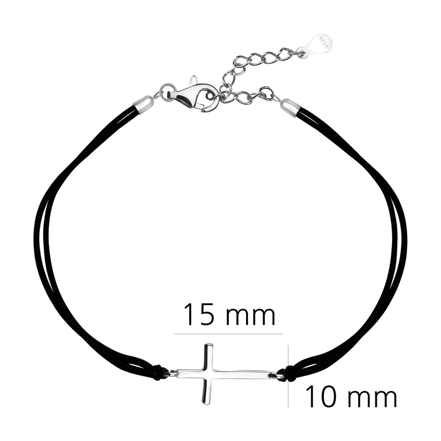 Kreuz Armband in 925 Silber