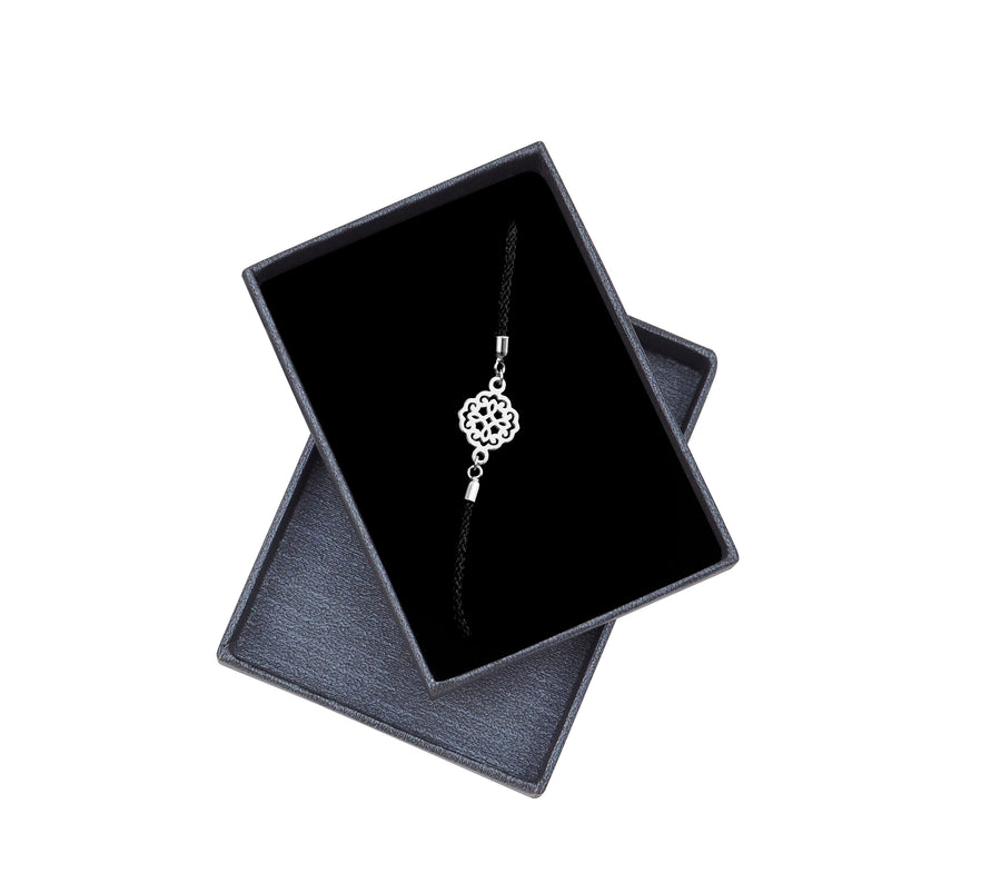 Blume Armband in 925 Silber