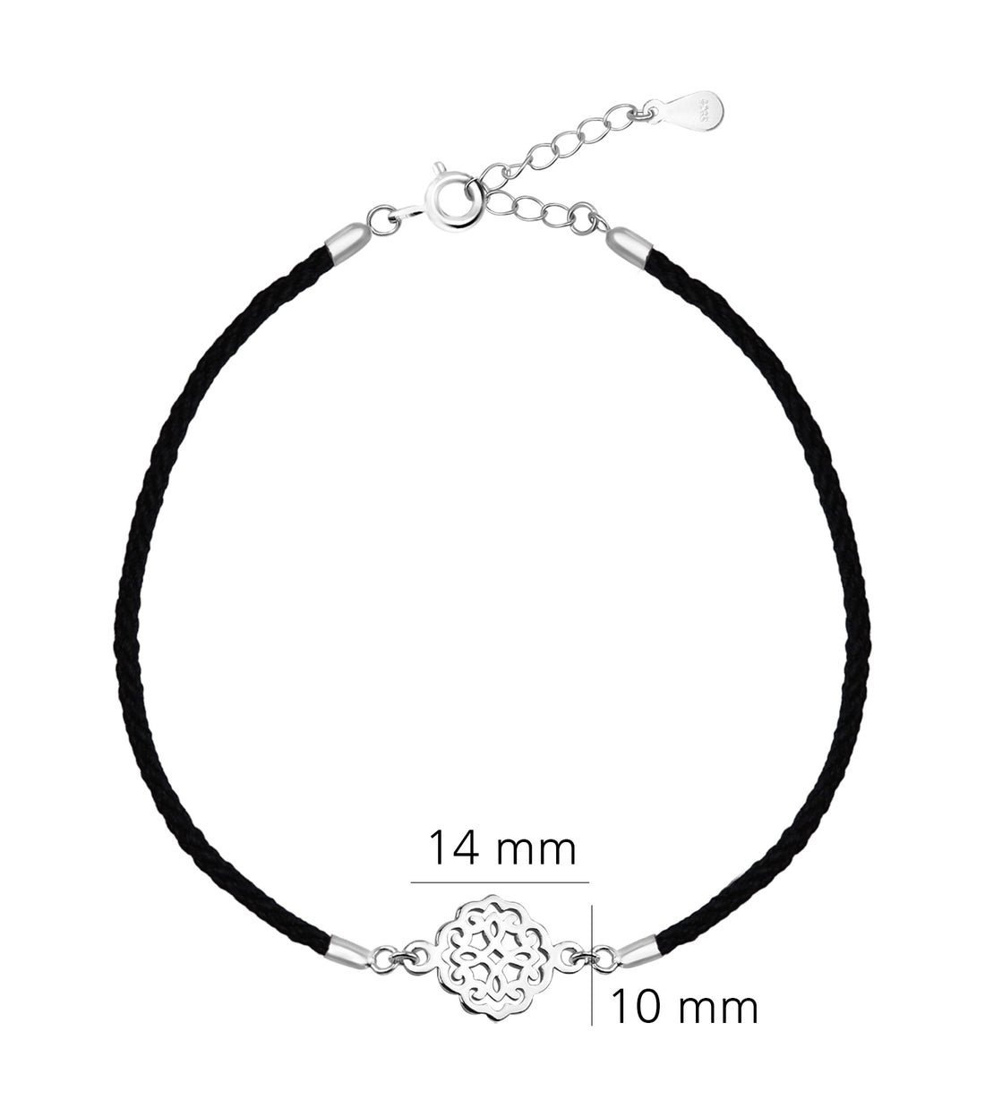 Blume Armband in 925 Silber