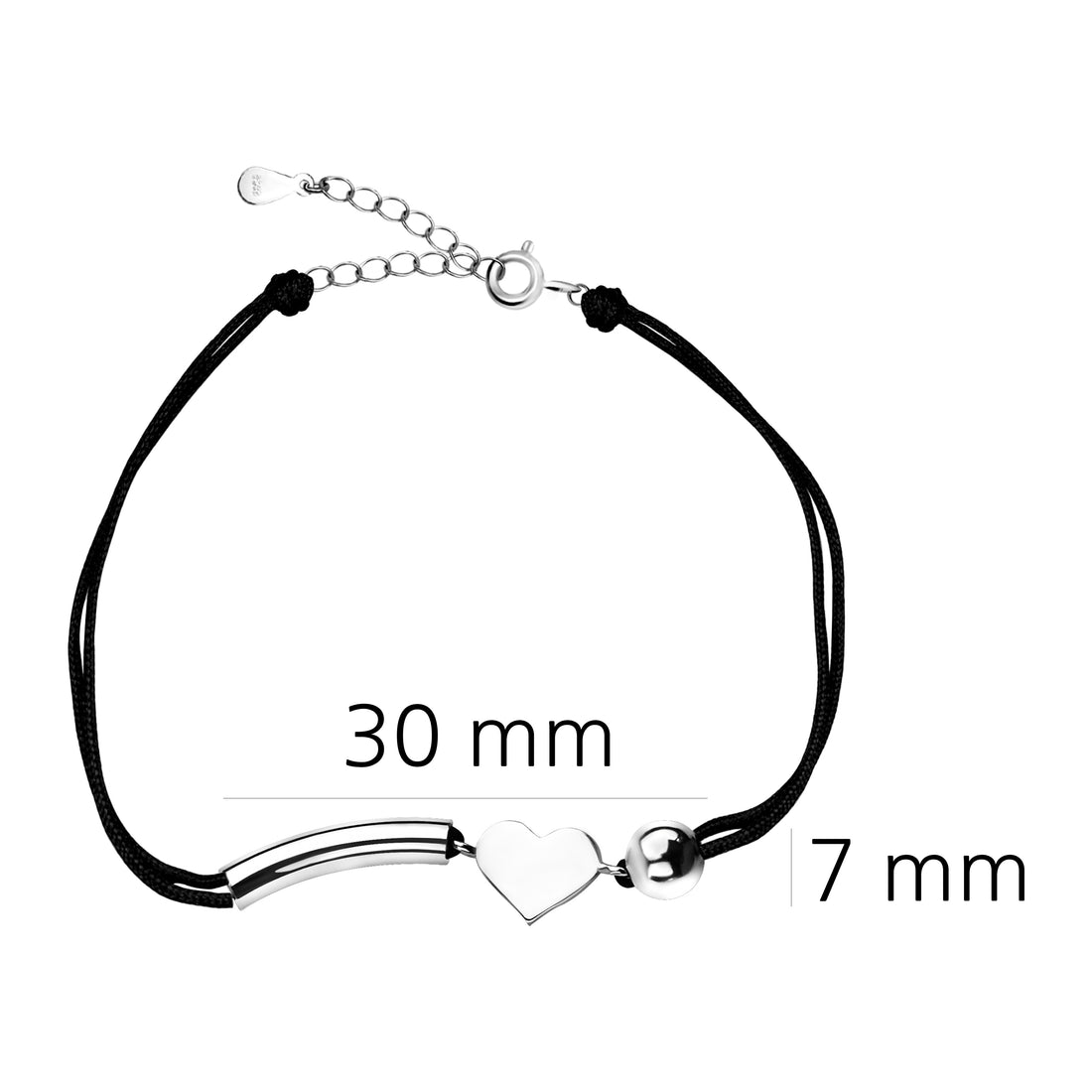 Herz Armband in 925 Silber