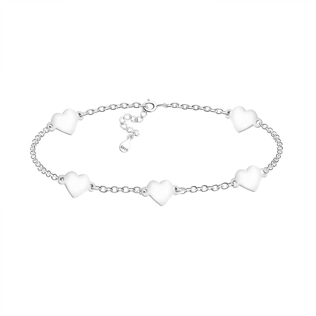 Herz Armband in 925 Silber