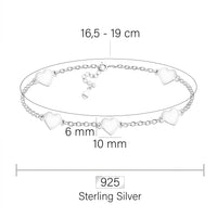Herz Armband in 925 Silber