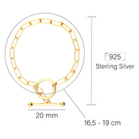 Stab Armband in 925 Silber