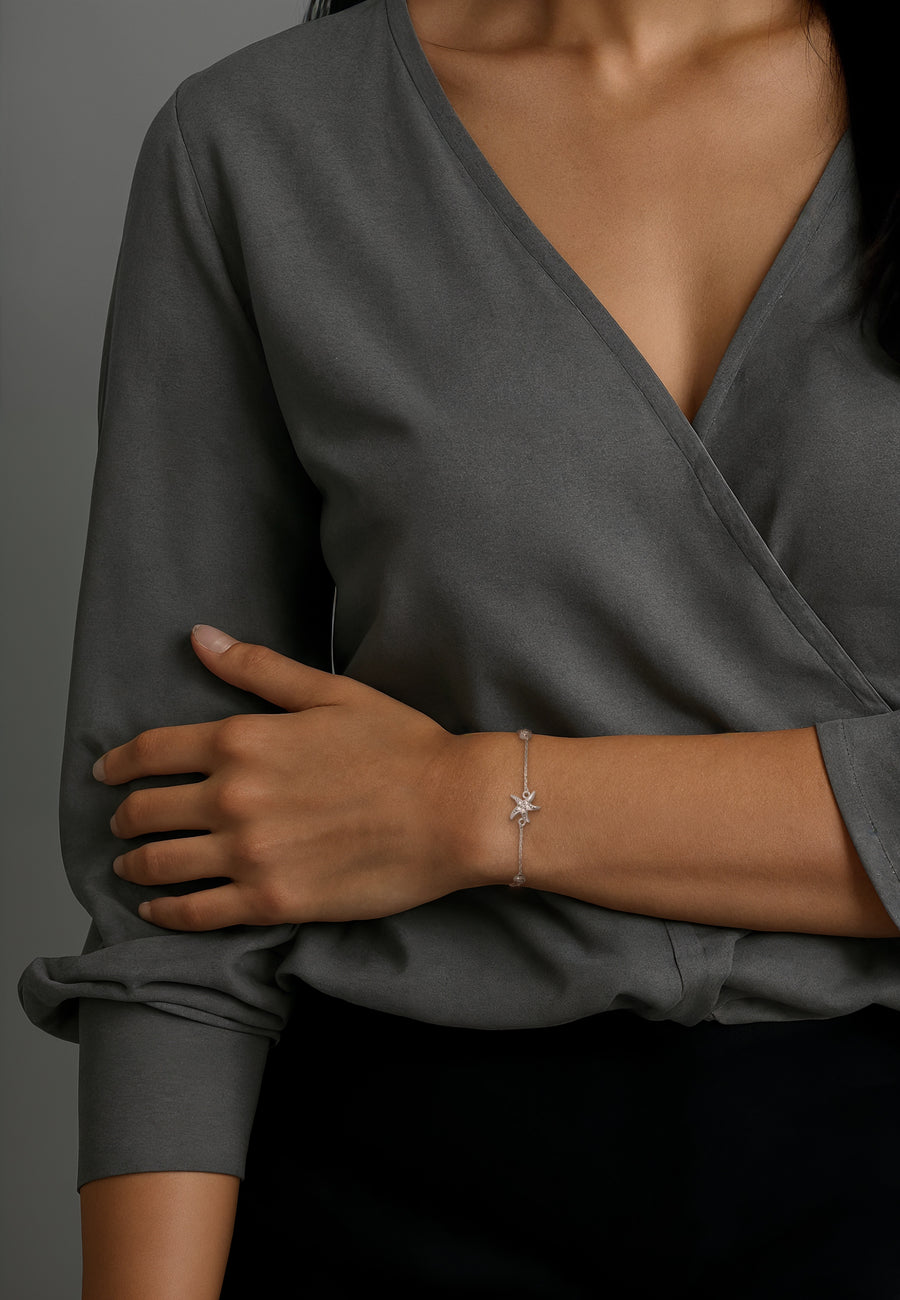 Modelansicht von Stern Armband in 925 Silber von Sofia Milani - B0274