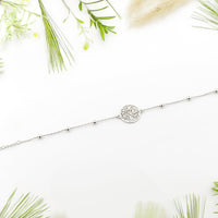 CloseUp Ansicht von Baum des Lebens Armband in 925 Silber von Sofia Milani - B0275