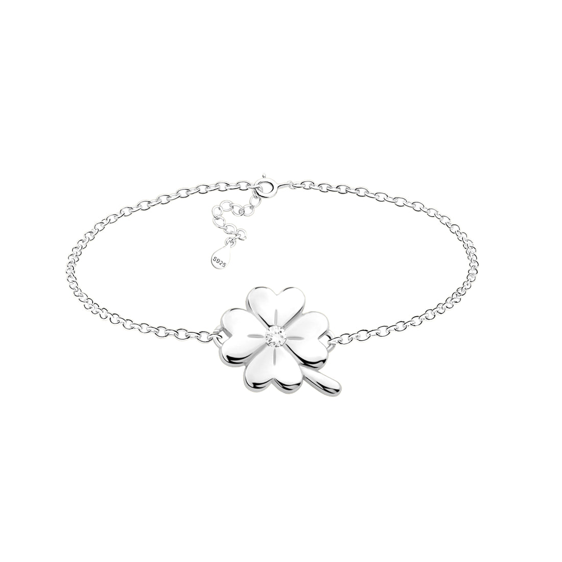 Hauptansicht von Kleeblatt Armband in 925 Silber von Sofia Milani - B0276