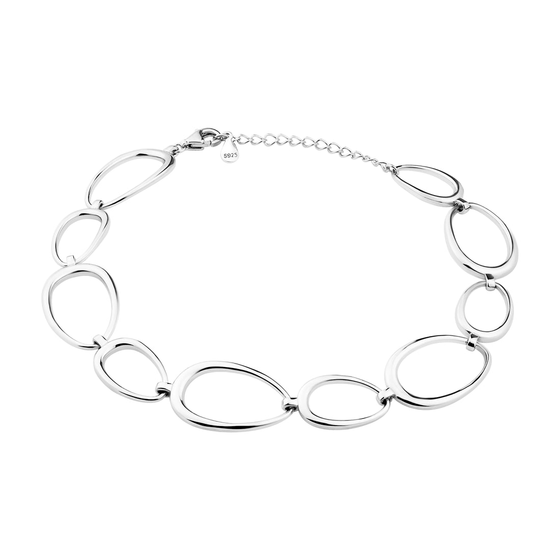 Kreis Armband in 925 Silber
