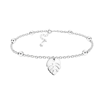 Blatt Armband in 925 Silber