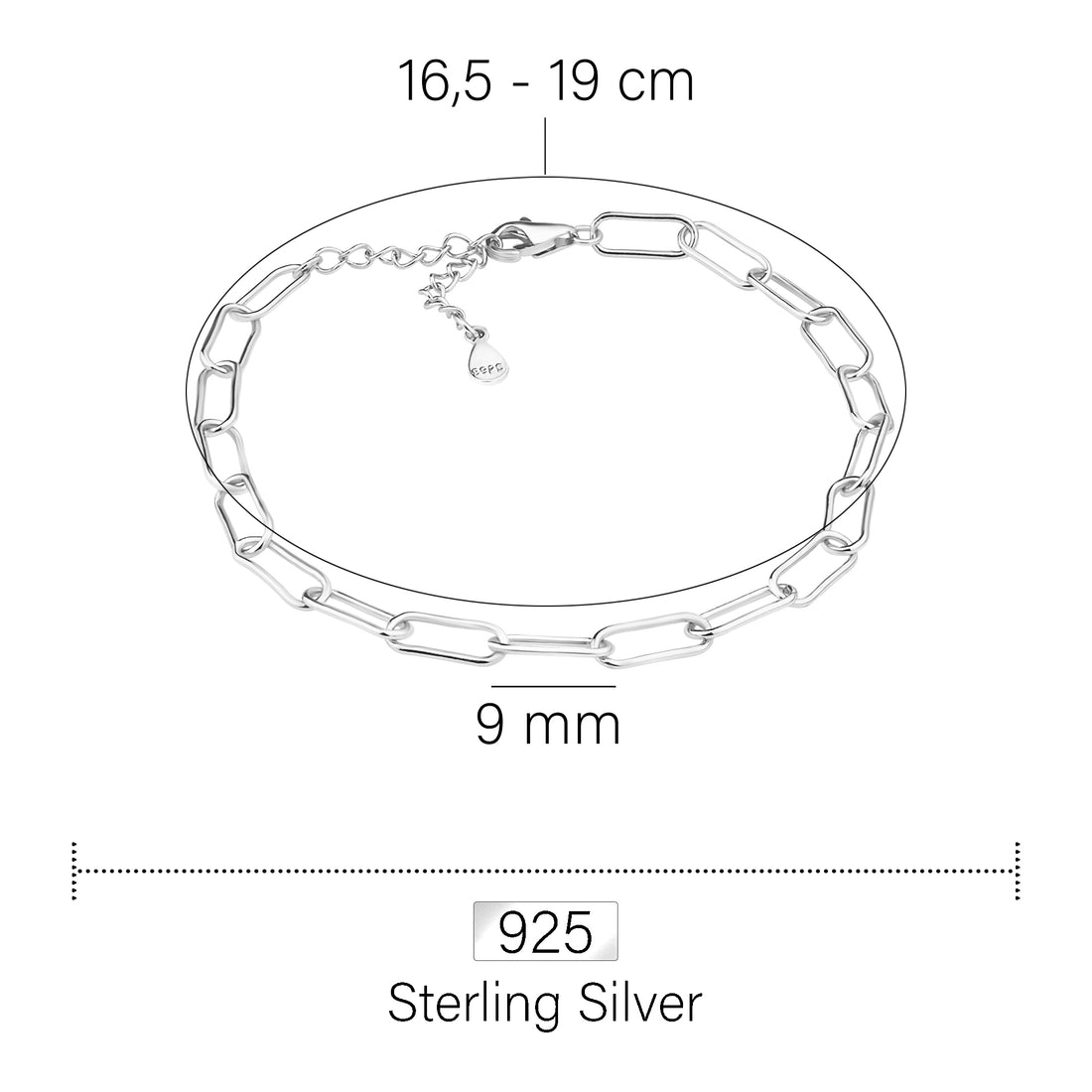 Kette Armband in 925 Silber