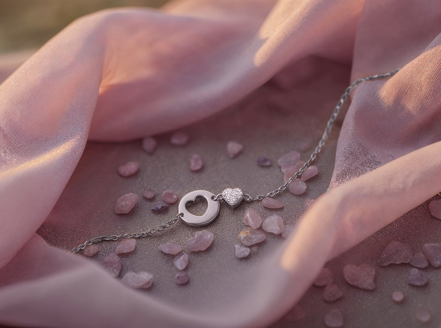 Herz Armband in 925 Silber