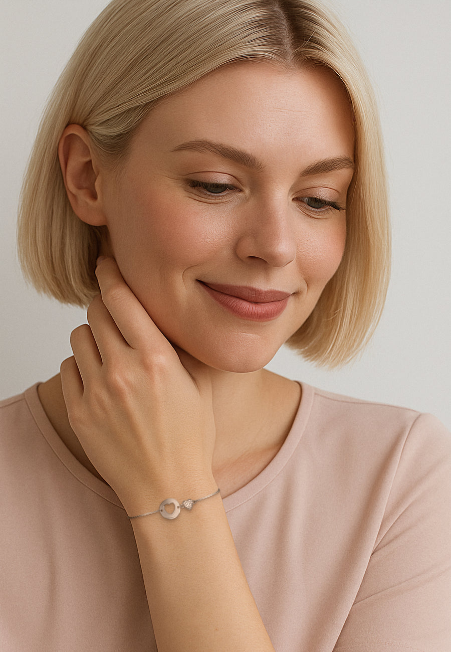 Herz Armband in 925 Silber