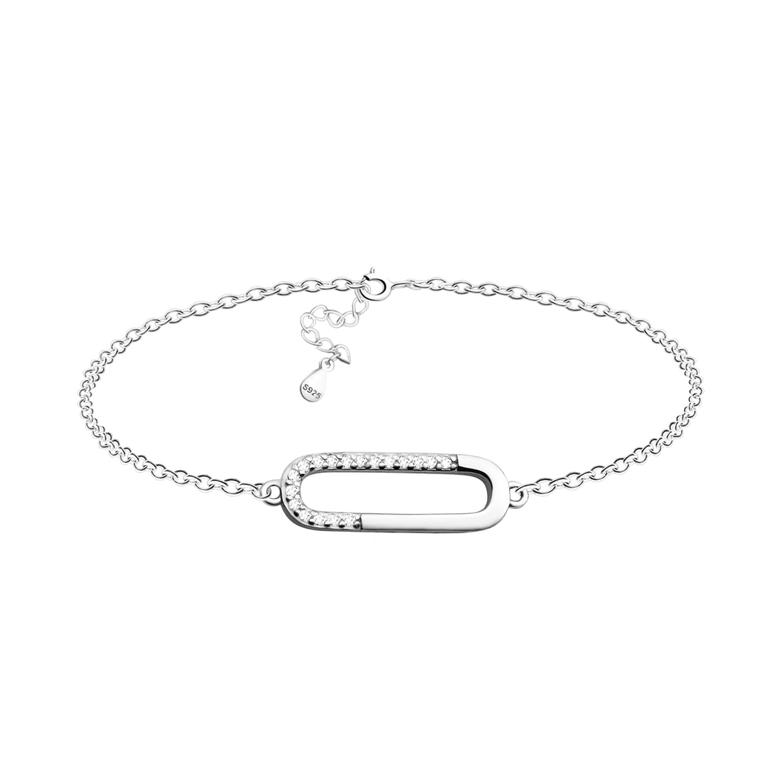 Hauptansicht von Oval Armband in 925 Silber von Sofia Milani - B0322