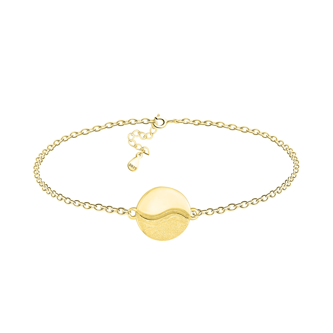 Hauptansicht von Gebürstet Yin und Yang Armband in 925 Silber von Sofia Milani - B0329