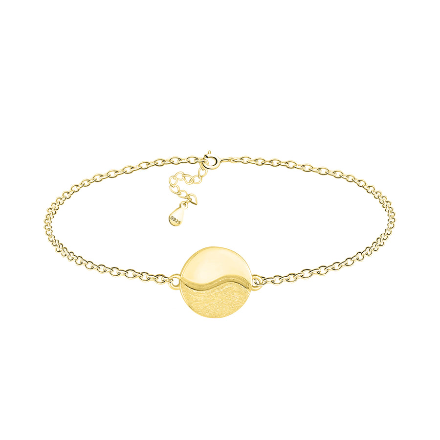 Hauptansicht von Gebürstet Yin und Yang Armband in 925 Silber von Sofia Milani - B0329