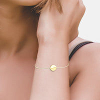 Modelansicht von Gebürstet Yin und Yang Armband in 925 Silber von Sofia Milani - B0329