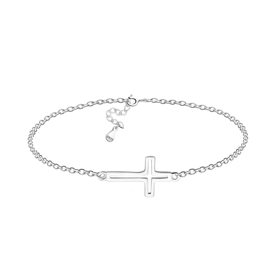 Hauptansicht von Kreuz Armband in 925 Silber von Sofia Milani - B0330