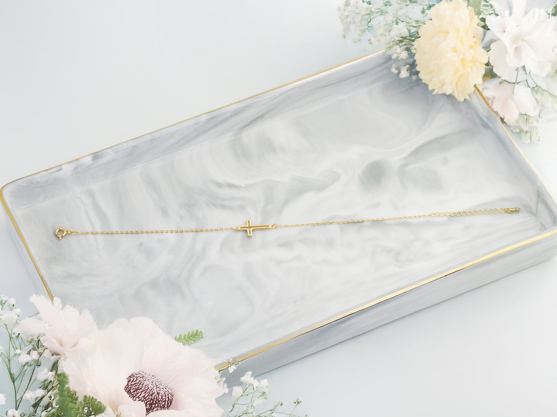 Kreuz Armband in 925 Silber von Sofia Milani