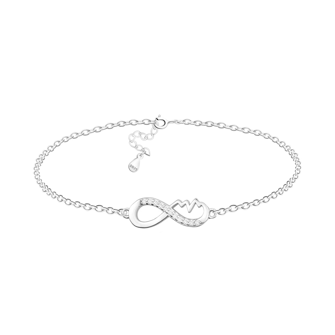 Hauptansicht von Unendlich Infinity Armband in 925 Silber von Sofia Milani - B0332