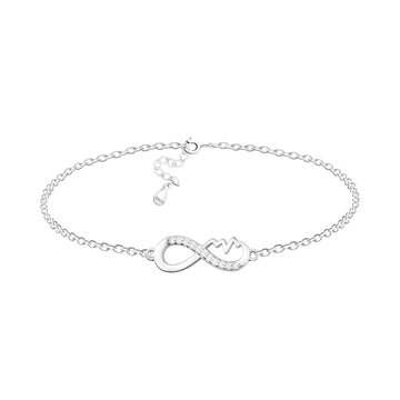 Hauptansicht von Unendlich Infinity Armband in 925 Silber von Sofia Milani - B0332