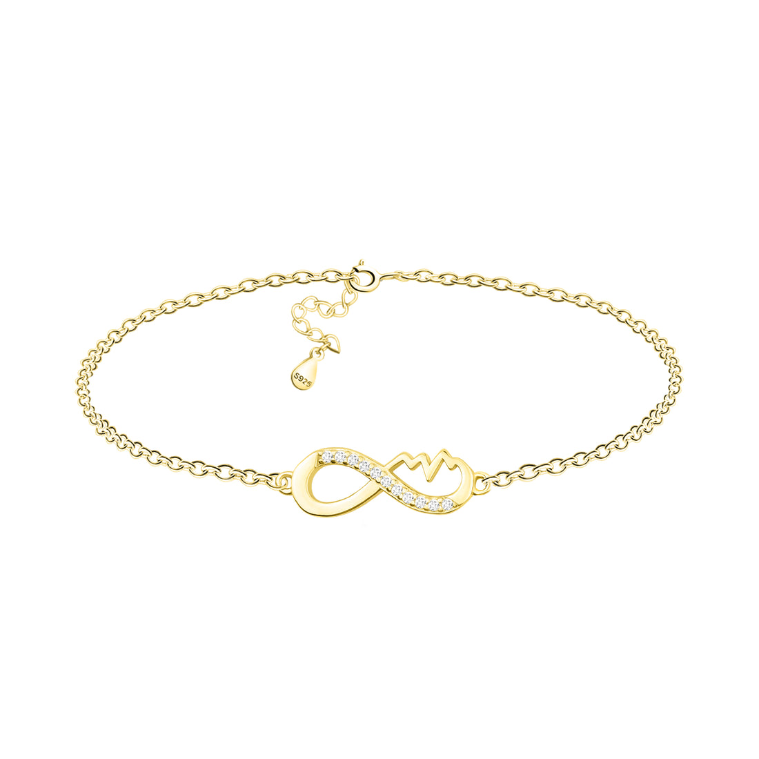 Hauptansicht von Unendlich Infinity Armband in 925 Silber von Sofia Milani - B0333