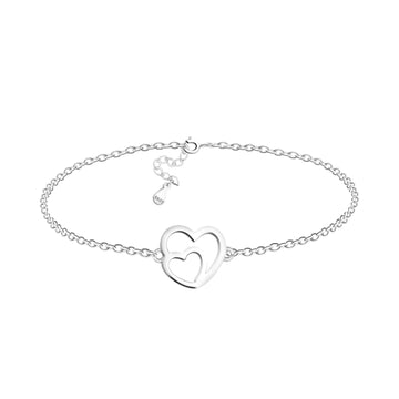 Hauptansicht von Herz Armband in 925 Silber von Sofia Milani - B0336
