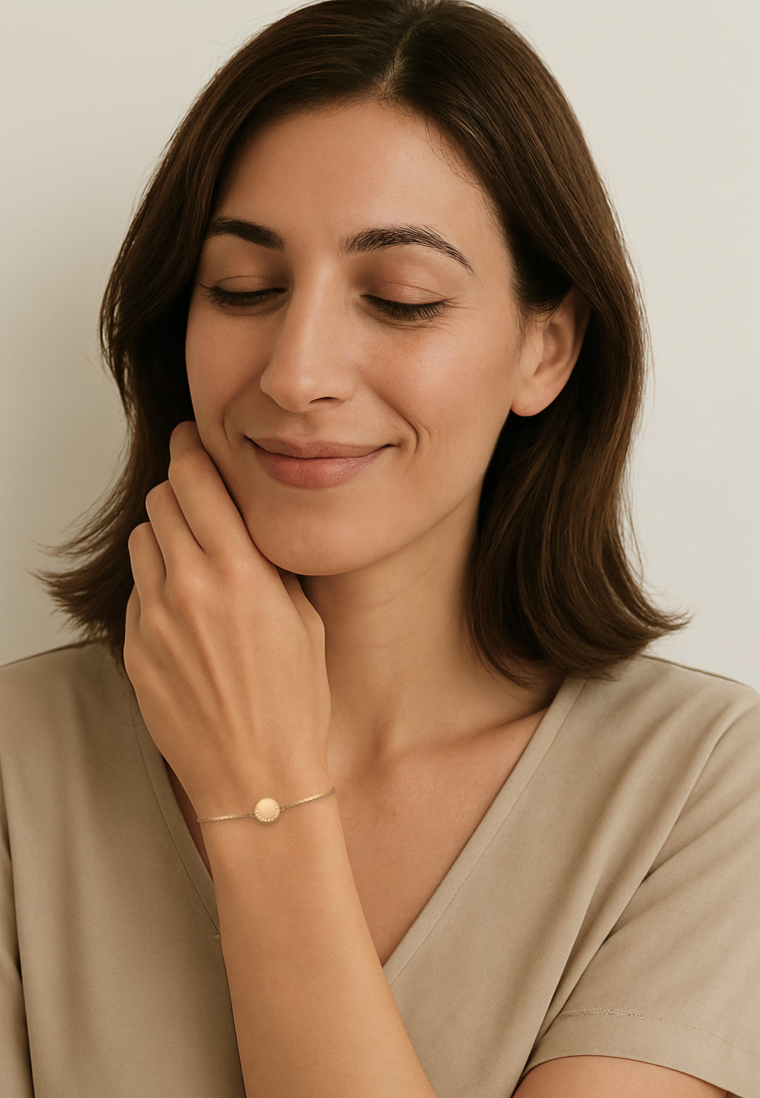 Modelansicht von Kreis Armband in 925 Silber von Sofia Milani - B0345