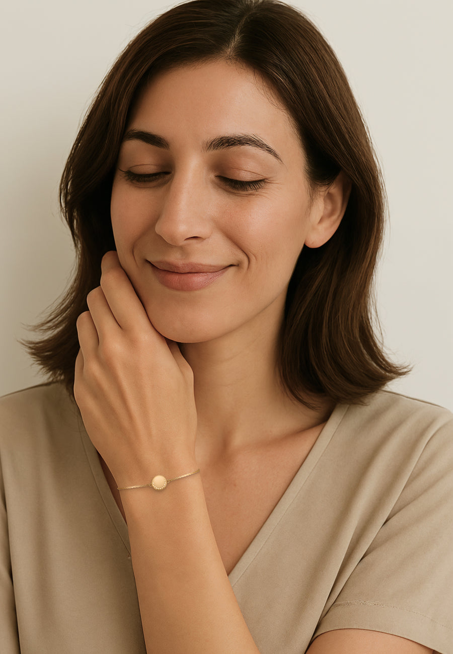 Modelansicht von Kreis Armband in 925 Silber von Sofia Milani - B0345