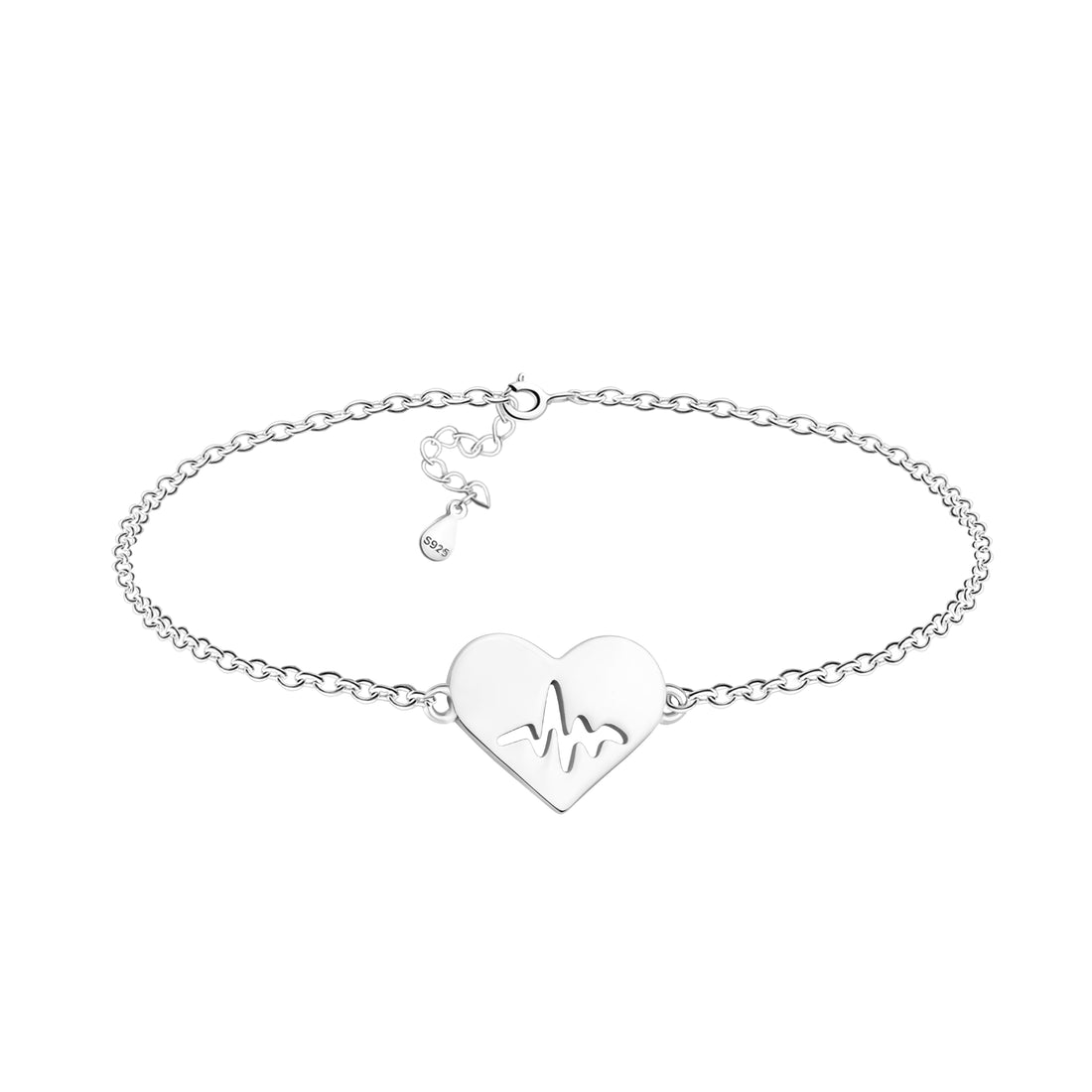 Hauptansicht von Herz Armband in 925 Silber von Sofia Milani - B0346