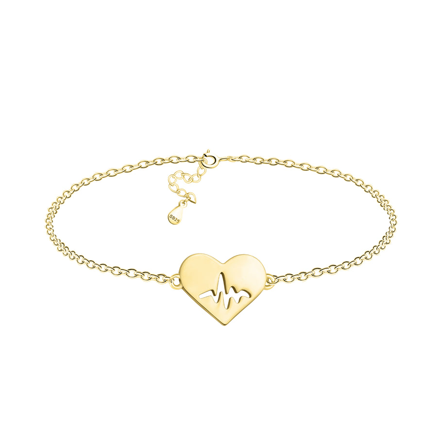 Hauptansicht von Herz Armband in 925 Silber von Sofia Milani - B0347