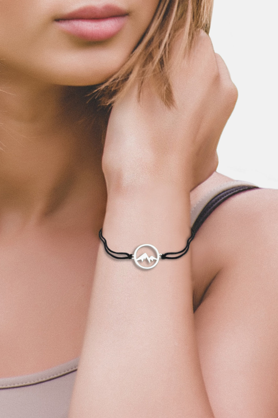 Modelansicht von Berg Kreis Armband in 925 Silber von Sofia Milani - B0351
