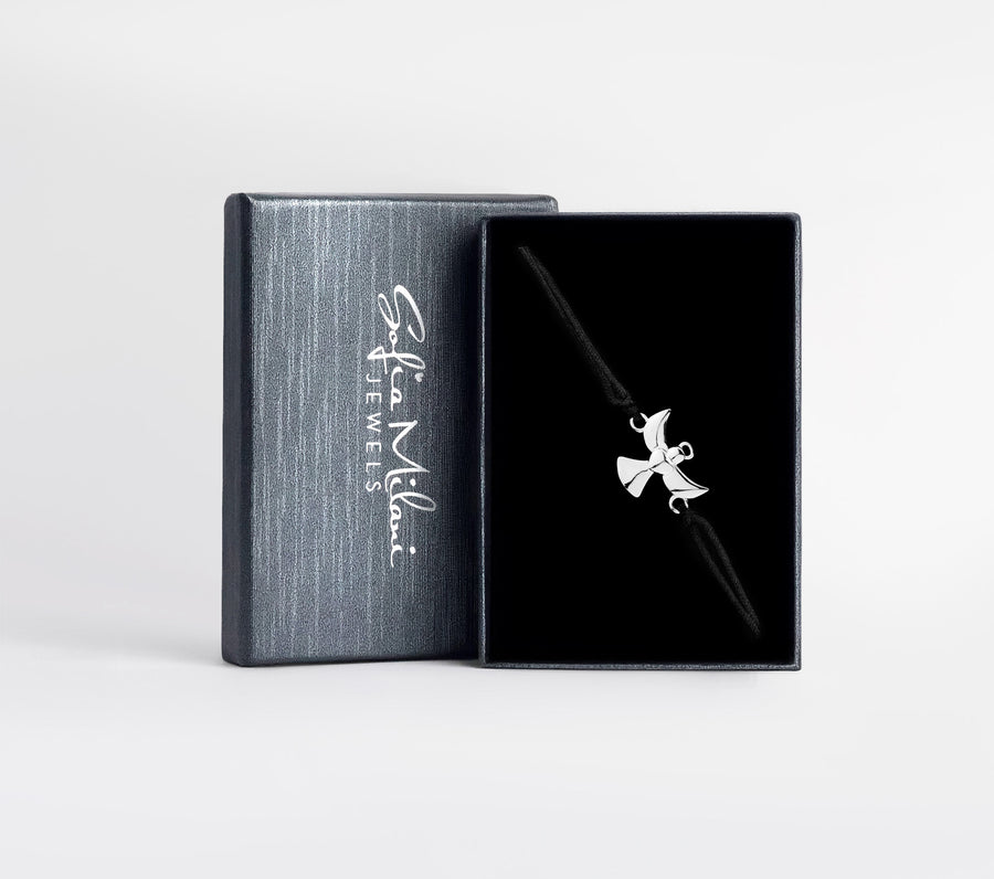Boxansicht von Engel Armband in 925 Silber von Sofia Milani - B0352