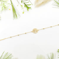 CloseUp Ansicht von Baum des Lebens Armband in 925 Silber von Sofia Milani - B0354