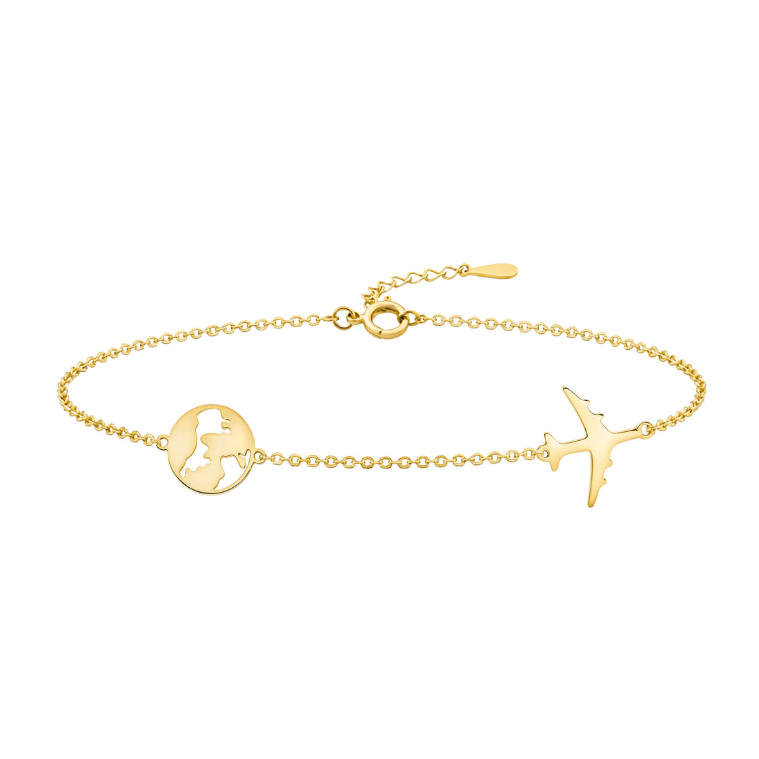 Hauptansicht von Weltkarten Armband in 925 Silber von Sofia Milani - B0355