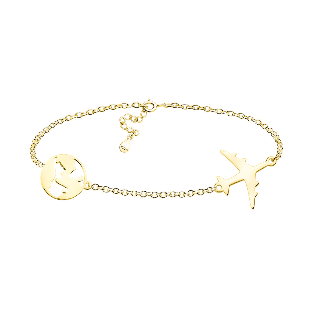 Hauptansicht von Weltkarten Armband in 925 Silber von Sofia Milani - B0355