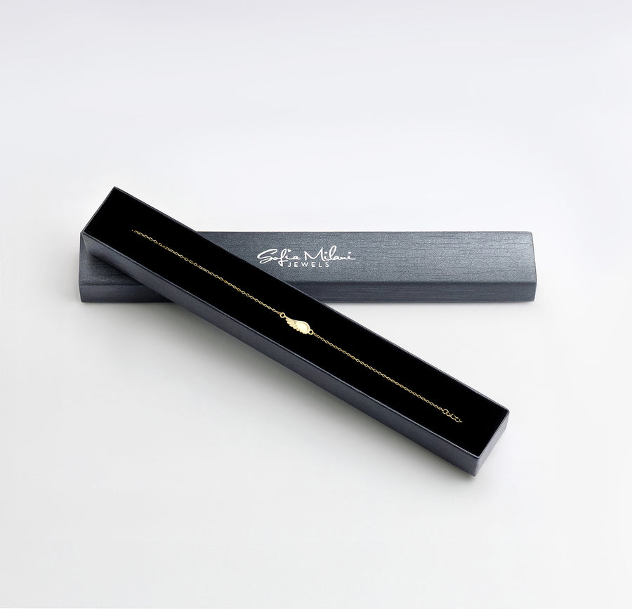 Boxansicht von Flügel Armband in 925 Silber von Sofia Milani - B0360