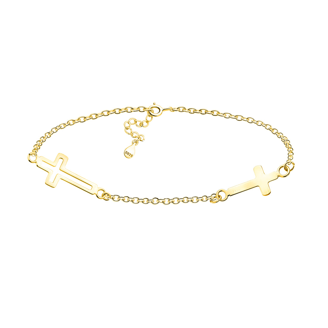 Hauptansicht von Kreuz Armband in 925 Silber von Sofia Milani - B0362