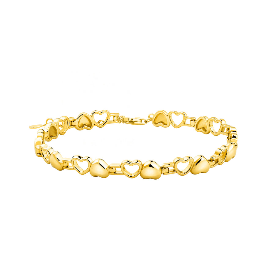 Hauptansicht von Doppeltes Herz Armband in 925 Silber von Sofia Milani - B0366