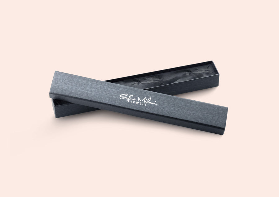 Lifestyle Boxansicht von Kleeblatt Armband in 925 Silber von Sofia Milani - B0276