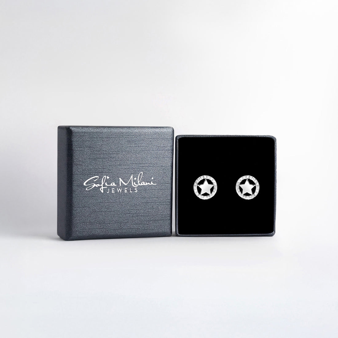 Kreis Ohrstecker in 925 Silber